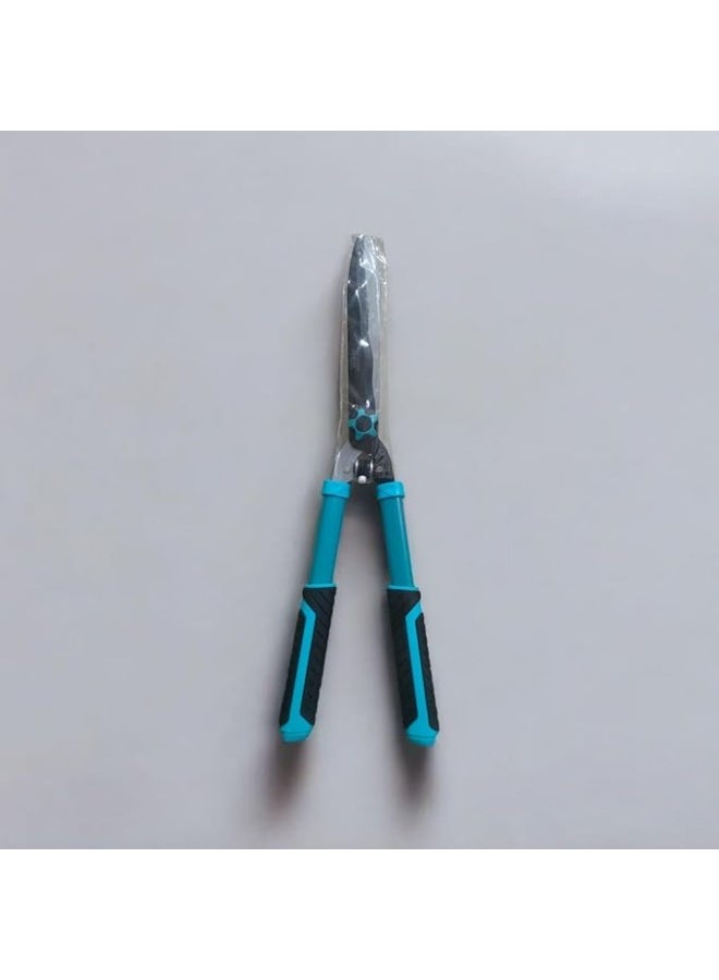 مقص سياج الحديقة بمقابض مريحة، مقص تقليم احترافي، أزرق مخضر وأسود - Image 2